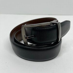An Original Penguin Black Smooth Leather Men's Belt Sz. 30/32
